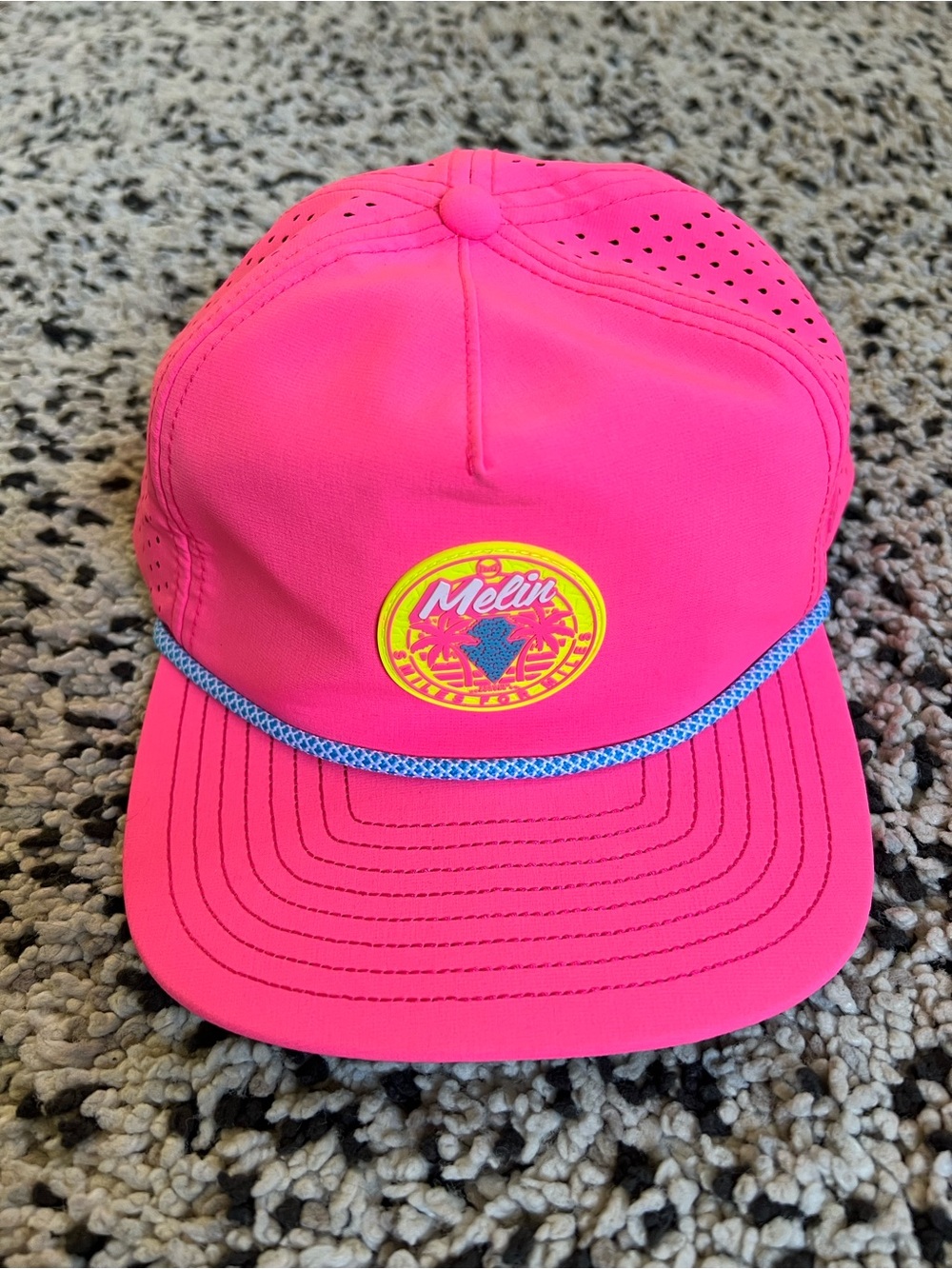 MELIN Coronado Hydro Neon Collection Bright Pink Snapback Hat